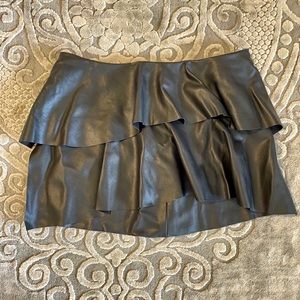 Leather Mini Skirt